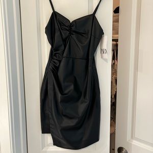 Zara leather dress